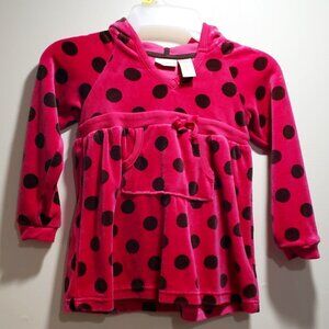 Maggie & Zoe Girls' Pink& Brown Hoodies, Long Sleeves Size 5T - 2 Front Pockets